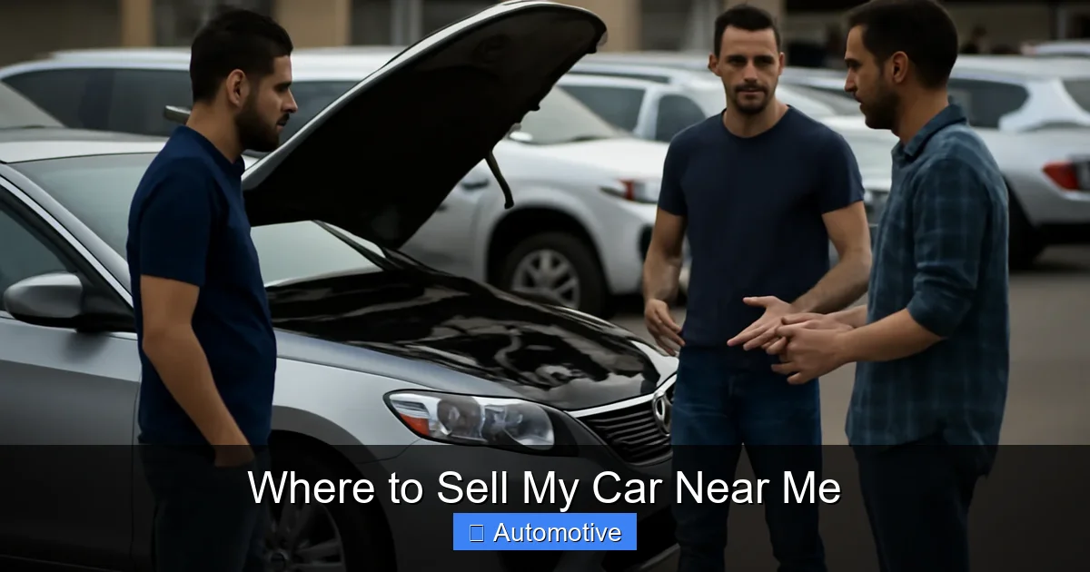 Where to Sell My Car Near Me