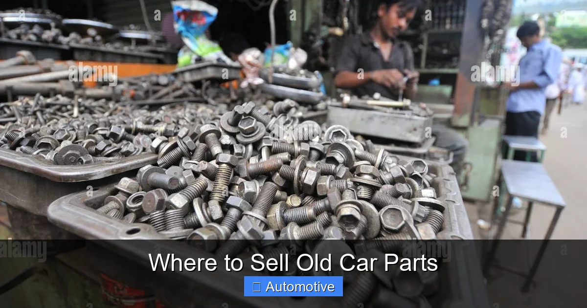 Where to Sell Old Car Parts