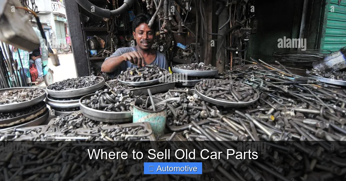 Where to Sell Old Car Parts