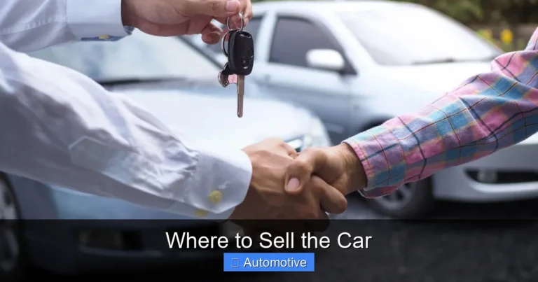 Where to Sell the Car