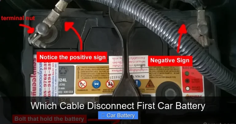 Which Cable Disconnect First Car Battery