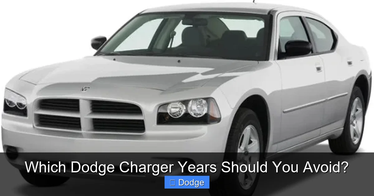Which Dodge Charger Years Should You Avoid?