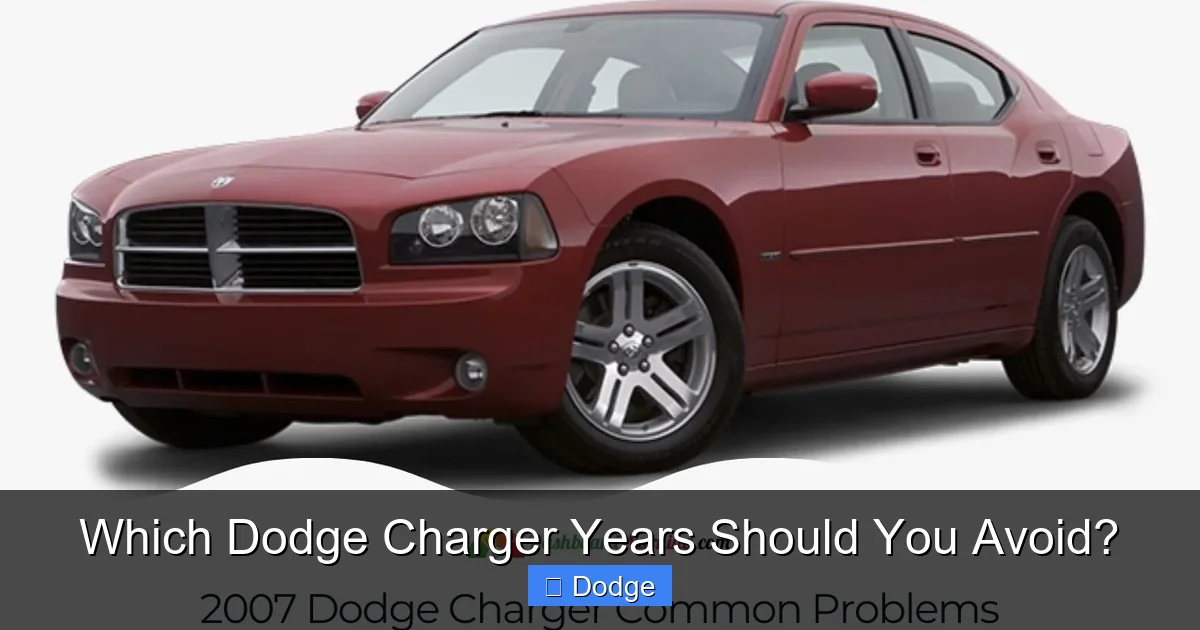 Which Dodge Charger Years Should You Avoid?