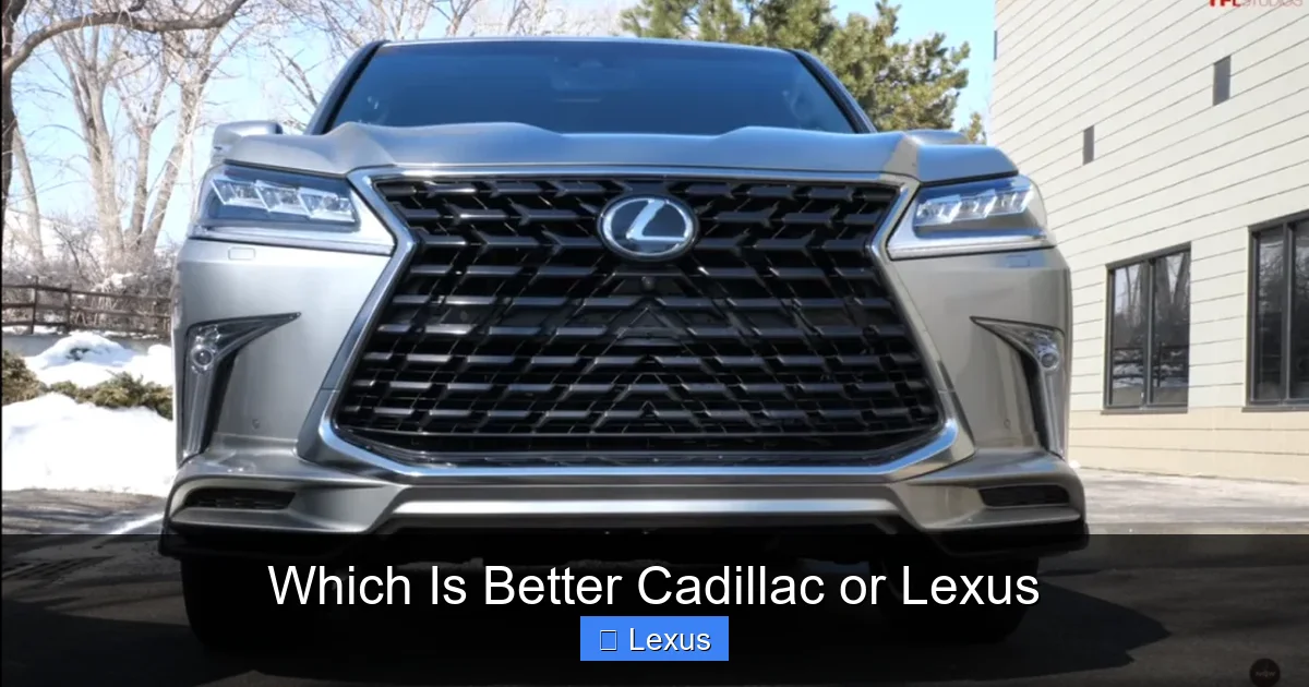 Which Is Better Cadillac or Lexus