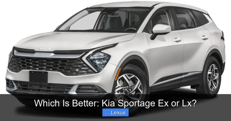 Which Is Better: Kia Sportage Ex or Lx?