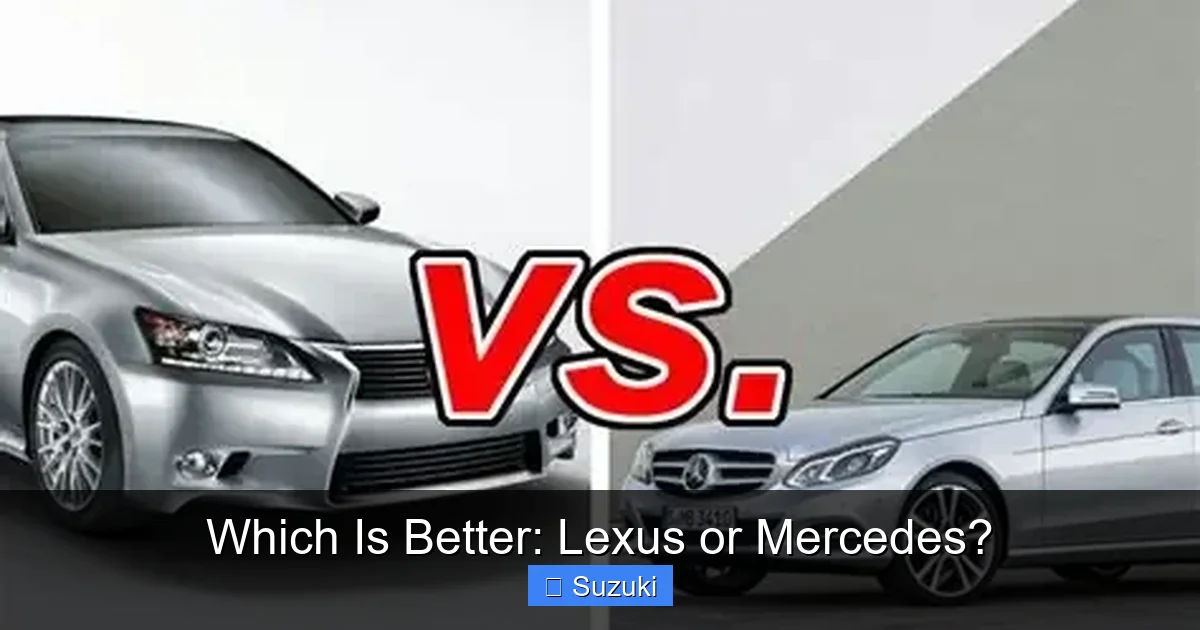 Which Is Better: Lexus or Mercedes?