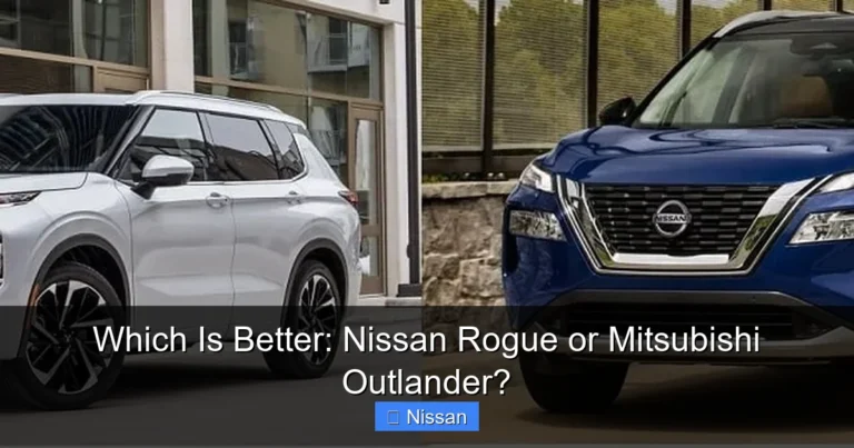 Which Is Better: Nissan Rogue or Mitsubishi Outlander?