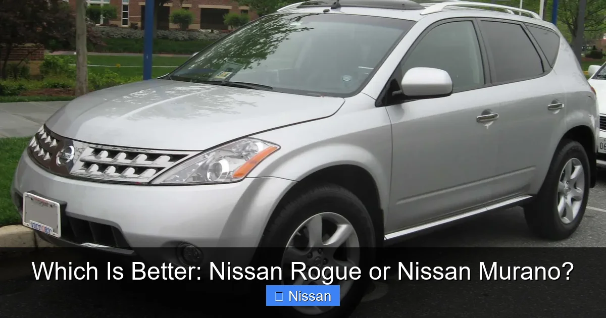 Which Is Better: Nissan Rogue or Nissan Murano?
