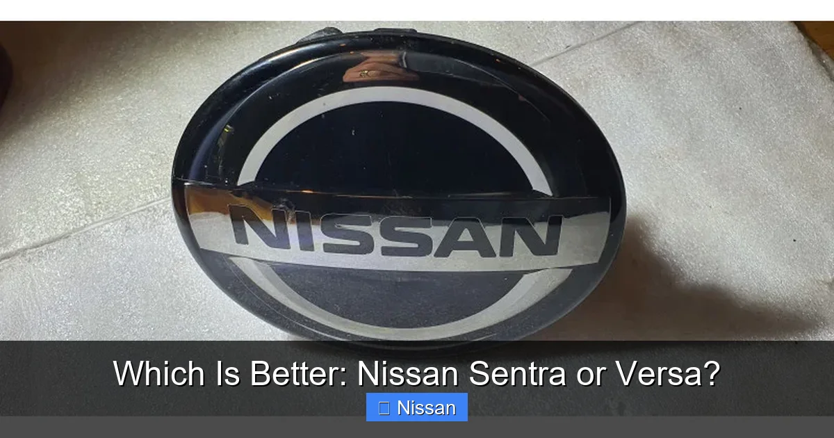 Which Is Better: Nissan Sentra or Versa?