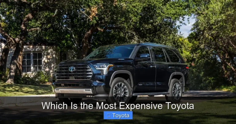 Which Is the Most Expensive Toyota