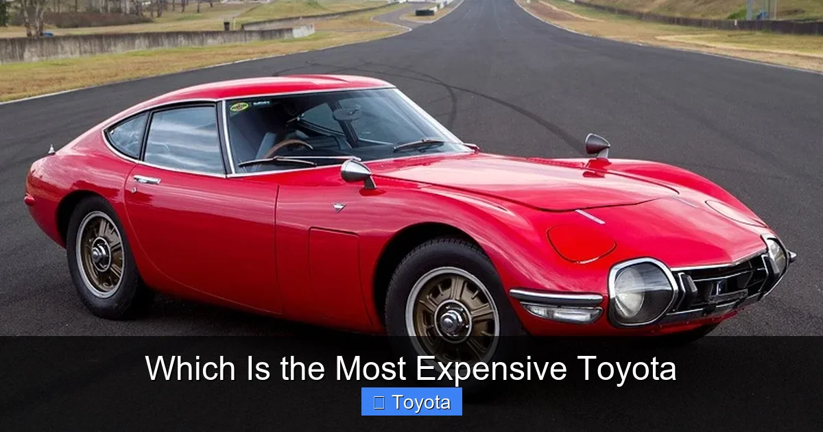 Which Is the Most Expensive Toyota