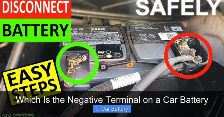 Which Is the Negative Terminal on a Car Battery