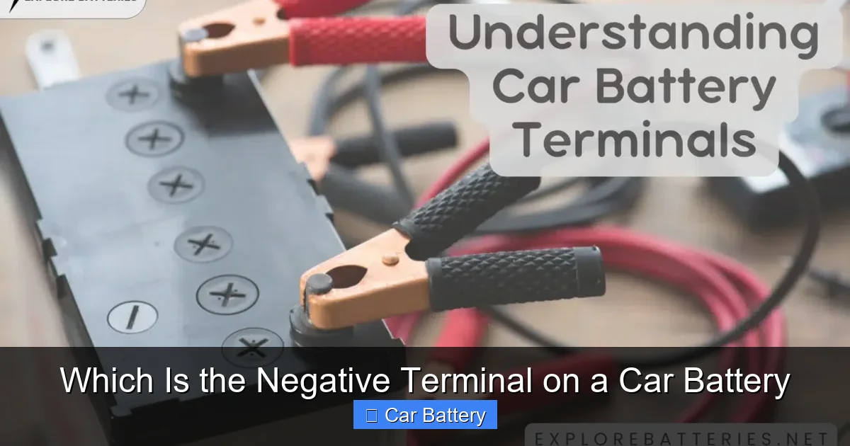 Which Is the Negative Terminal on a Car Battery