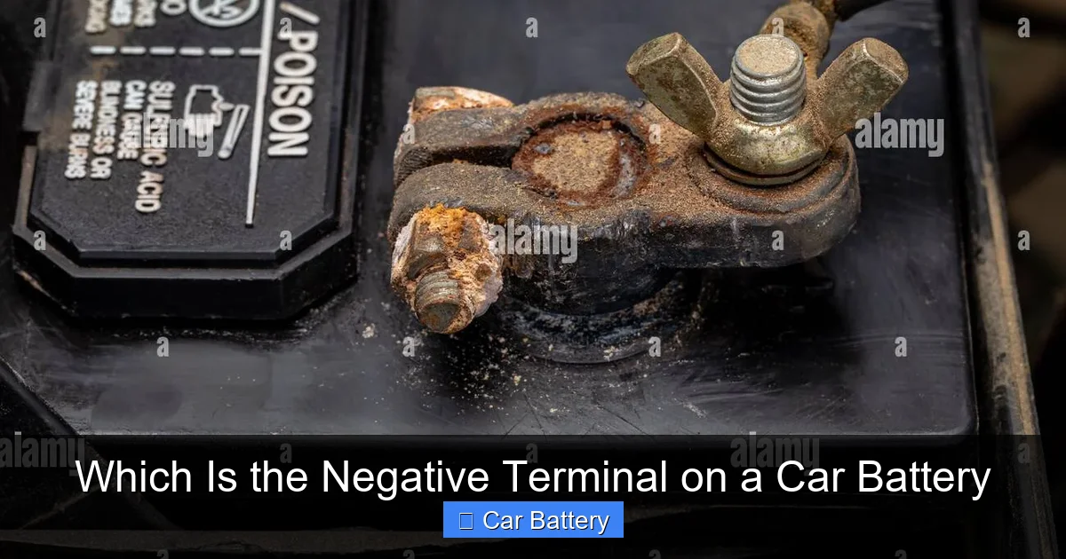 Which Is the Negative Terminal on a Car Battery