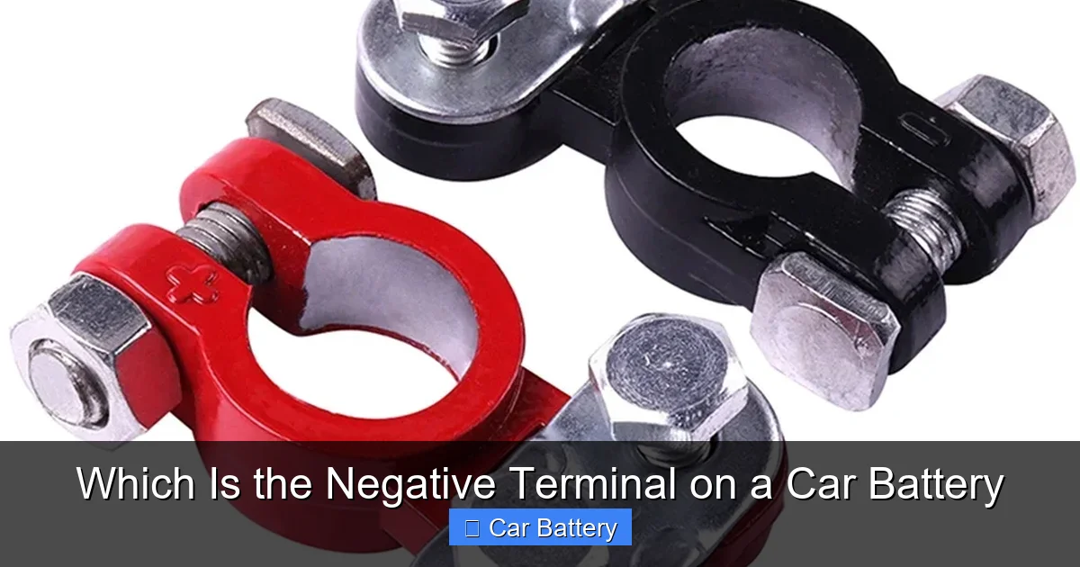 Which Is the Negative Terminal on a Car Battery