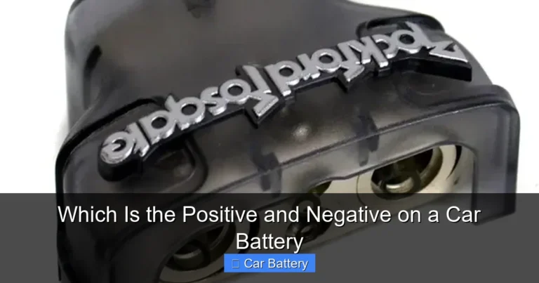 Which Is the Positive and Negative on a Car Battery