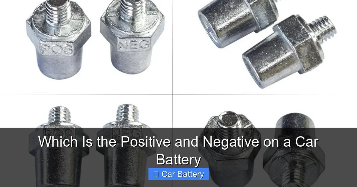 Which Is the Positive and Negative on a Car Battery