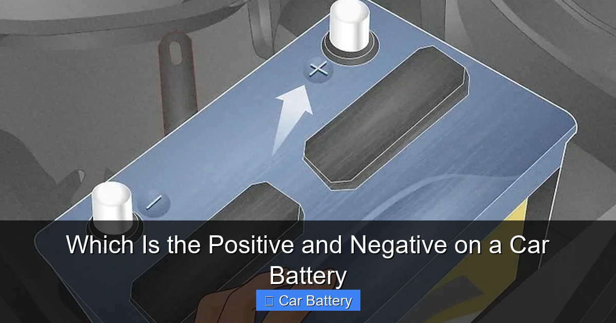 Which Is the Positive and Negative on a Car Battery