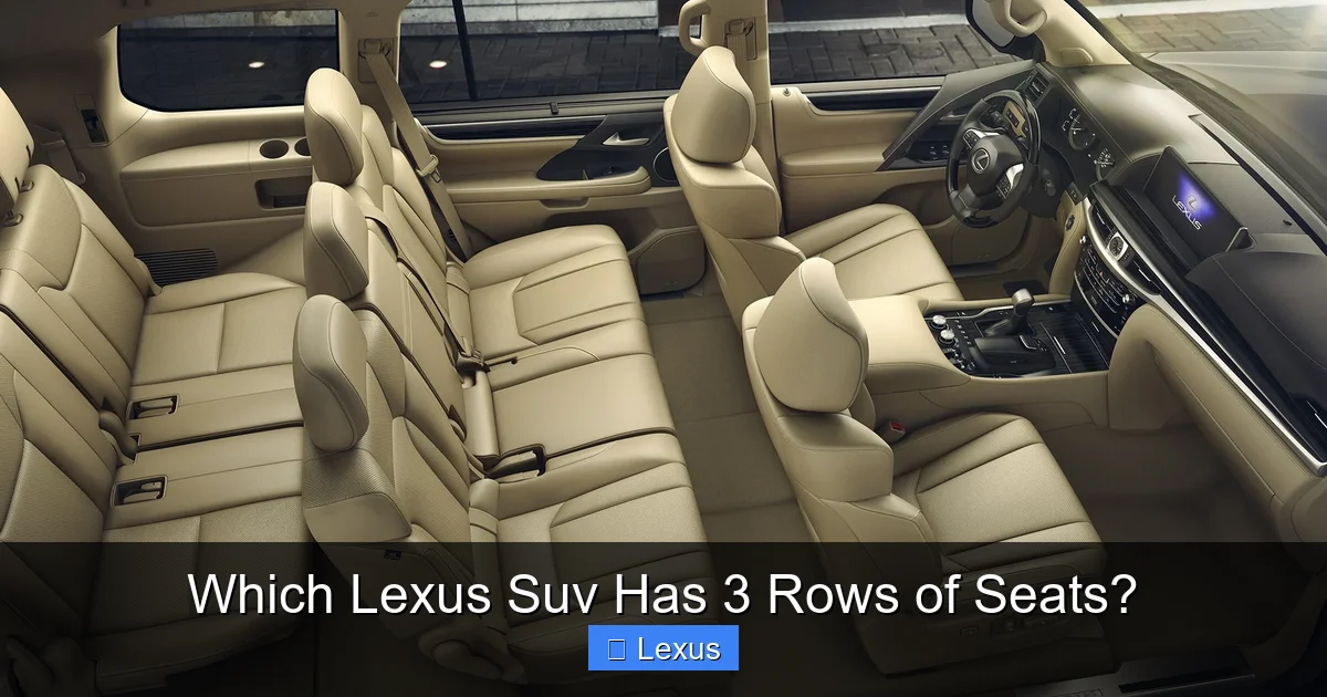 Which Lexus Suv Has 3 Rows of Seats?