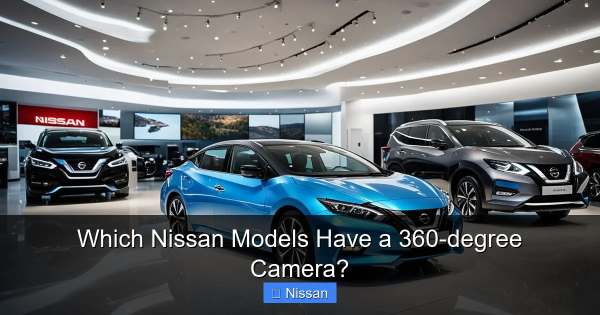 Which Nissan Models Have a 360-degree Camera?