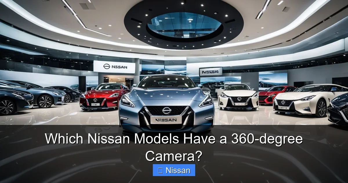 Which Nissan Models Have a 360-degree Camera?