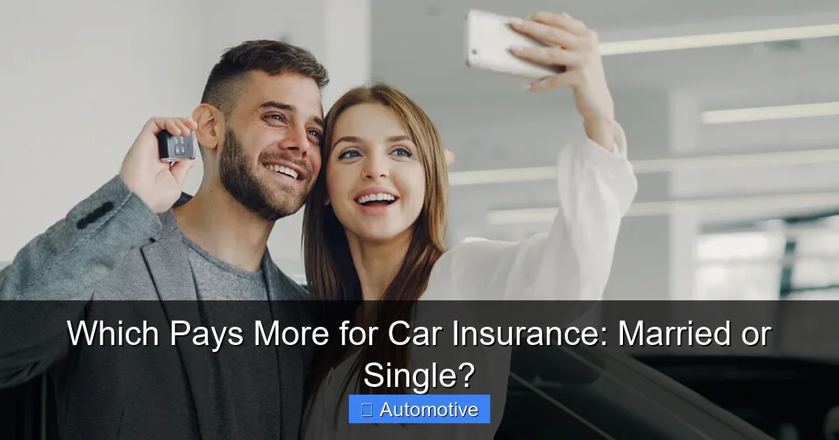 Which Pays More for Car Insurance: Married or Single?