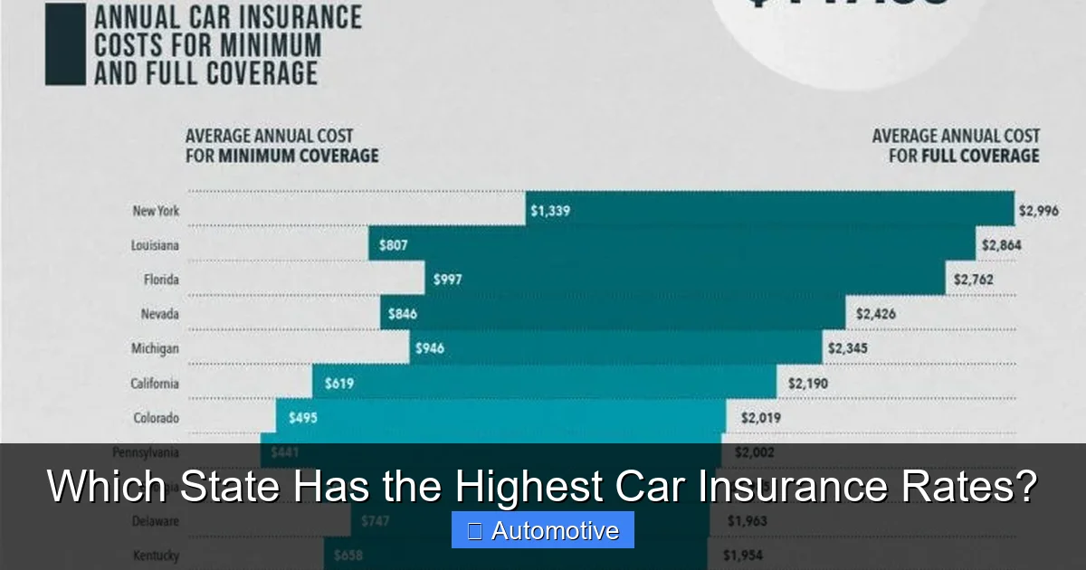 Which State Has the Highest Car Insurance Rates?