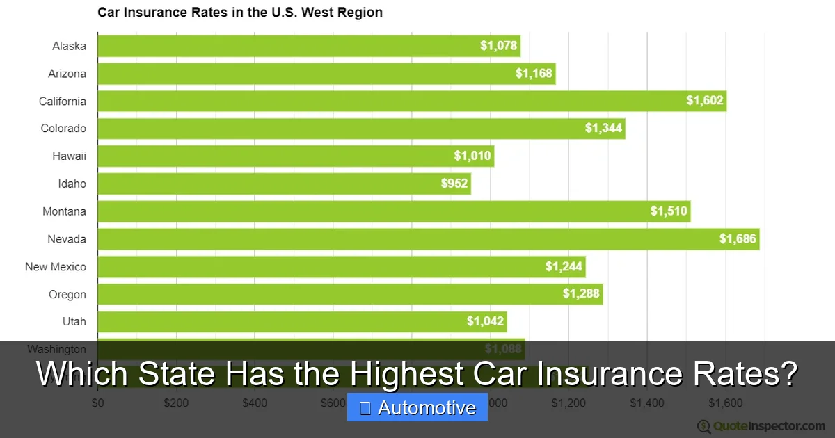 Which State Has the Highest Car Insurance Rates?