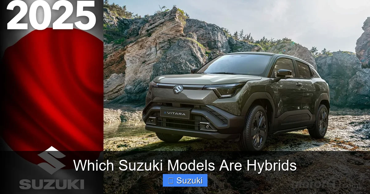Which Suzuki Models Are Hybrids