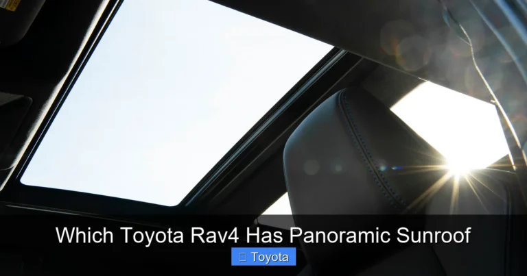 Which Toyota Rav4 Has Panoramic Sunroof