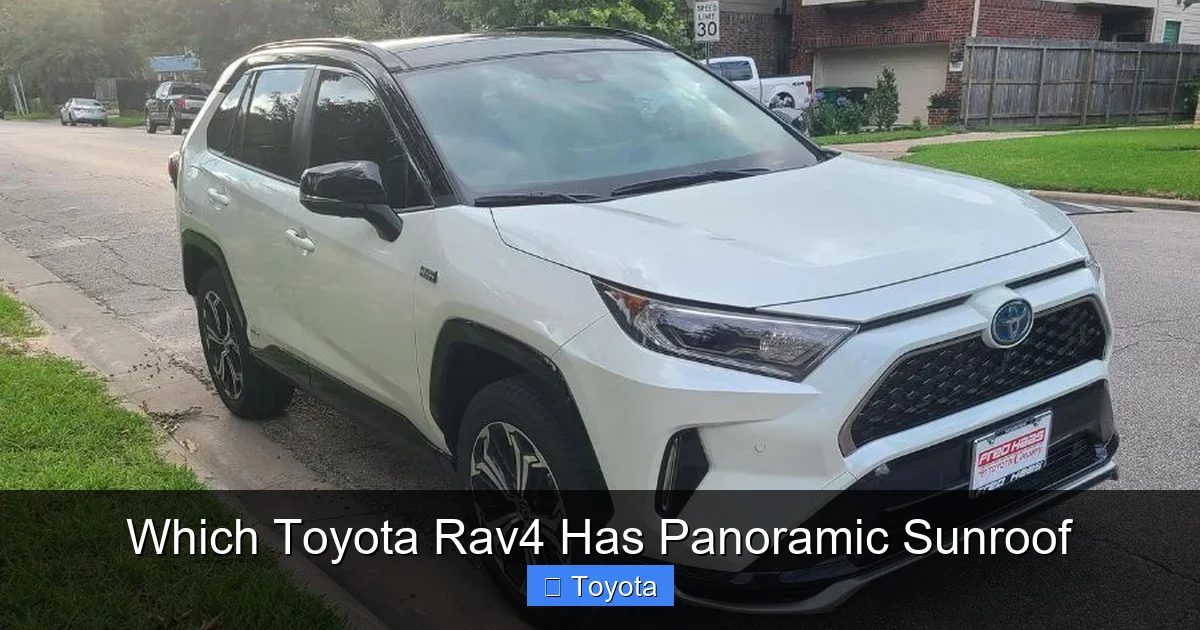 Which Toyota Rav4 Has Panoramic Sunroof