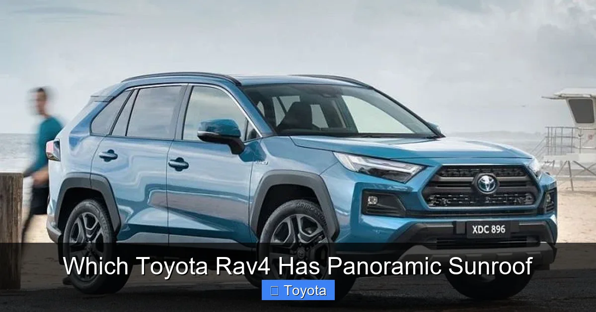 Which Toyota Rav4 Has Panoramic Sunroof