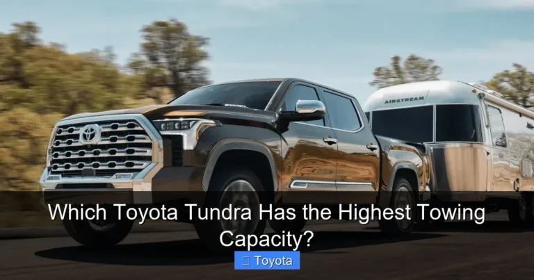 Which Toyota Tundra Has the Highest Towing Capacity?