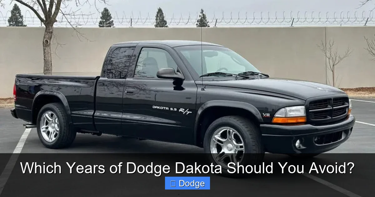 Which Years of Dodge Dakota Should You Avoid?