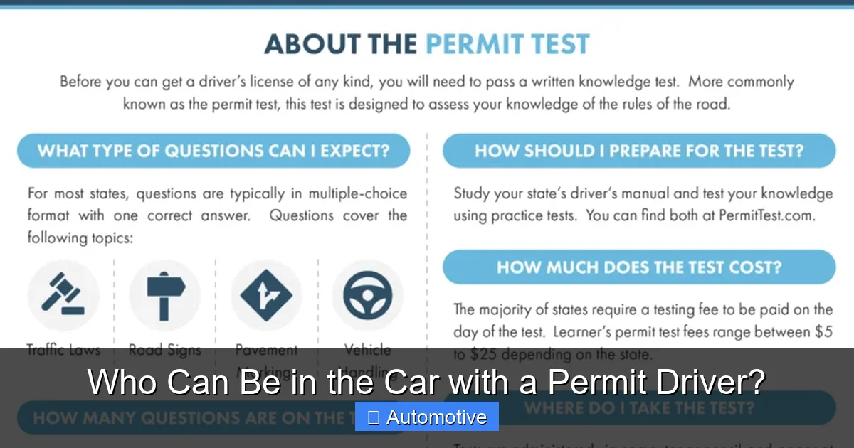 Who Can Be in the Car with a Permit Driver?
