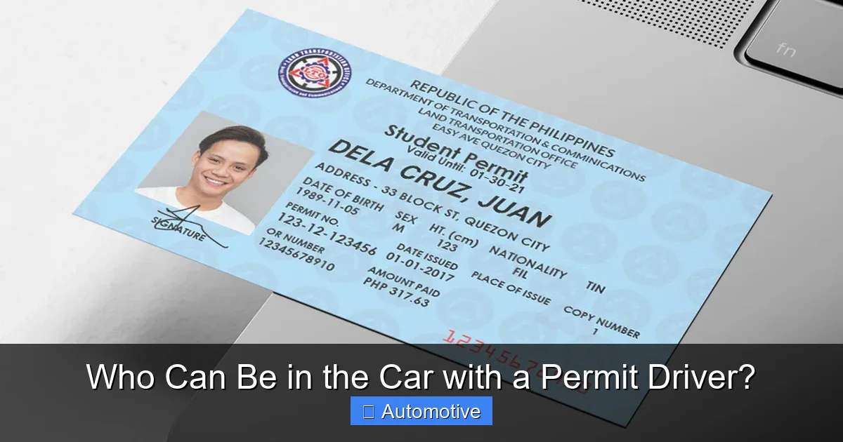 Who Can Be in the Car with a Permit Driver?