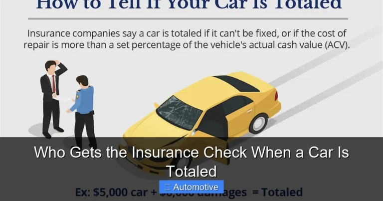 Who Gets the Insurance Check When a Car Is Totaled