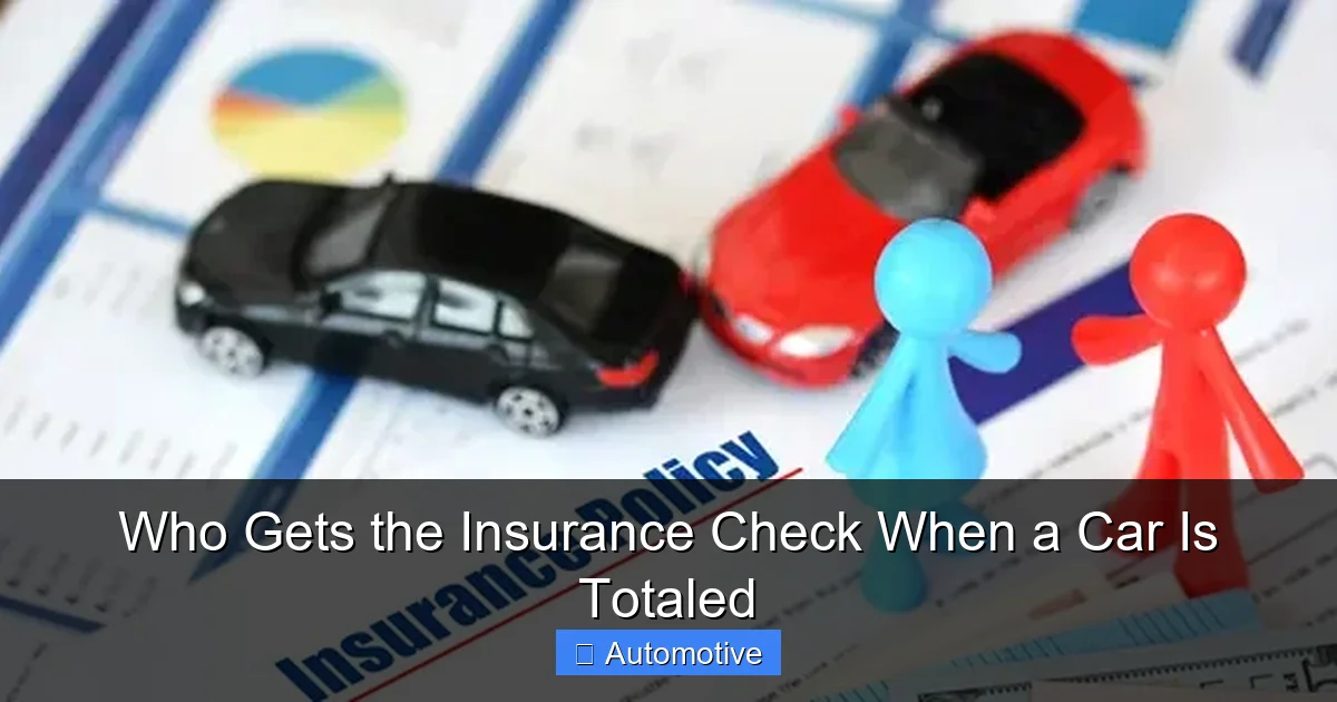 Who Gets the Insurance Check When a Car Is Totaled