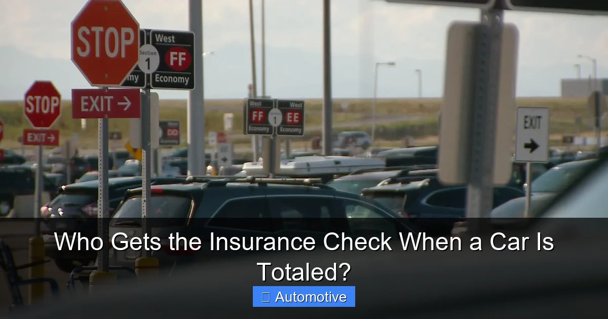 Who Gets the Insurance Check When a Car Is Totaled?