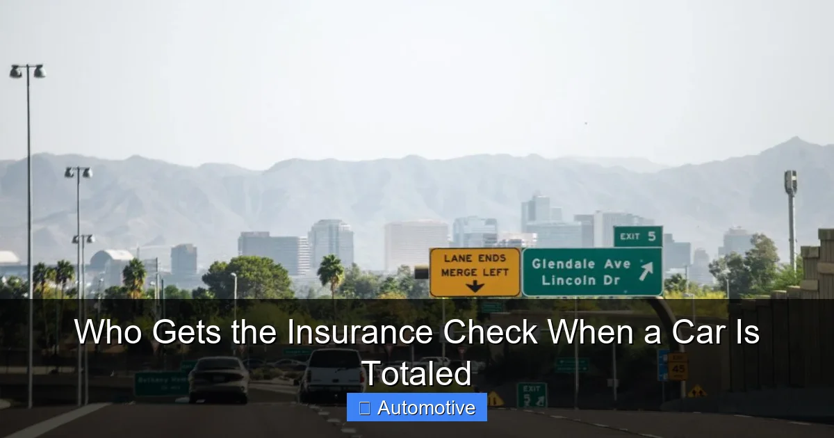 Who Gets the Insurance Check When a Car Is Totaled