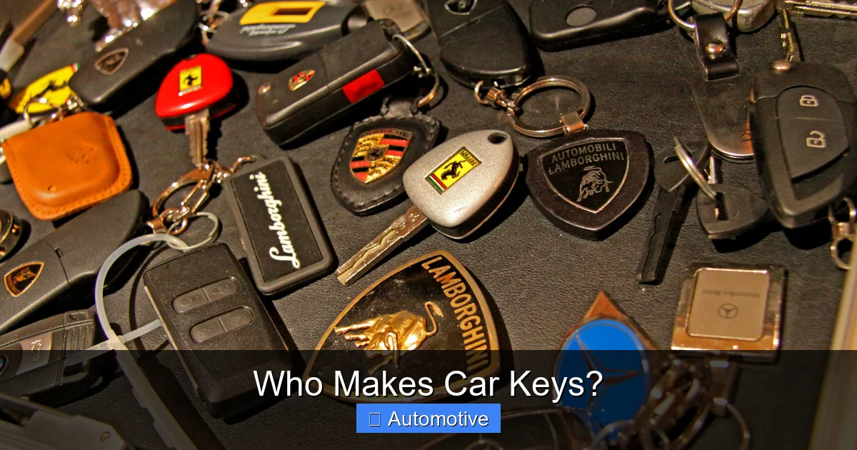 Who Makes Car Keys?