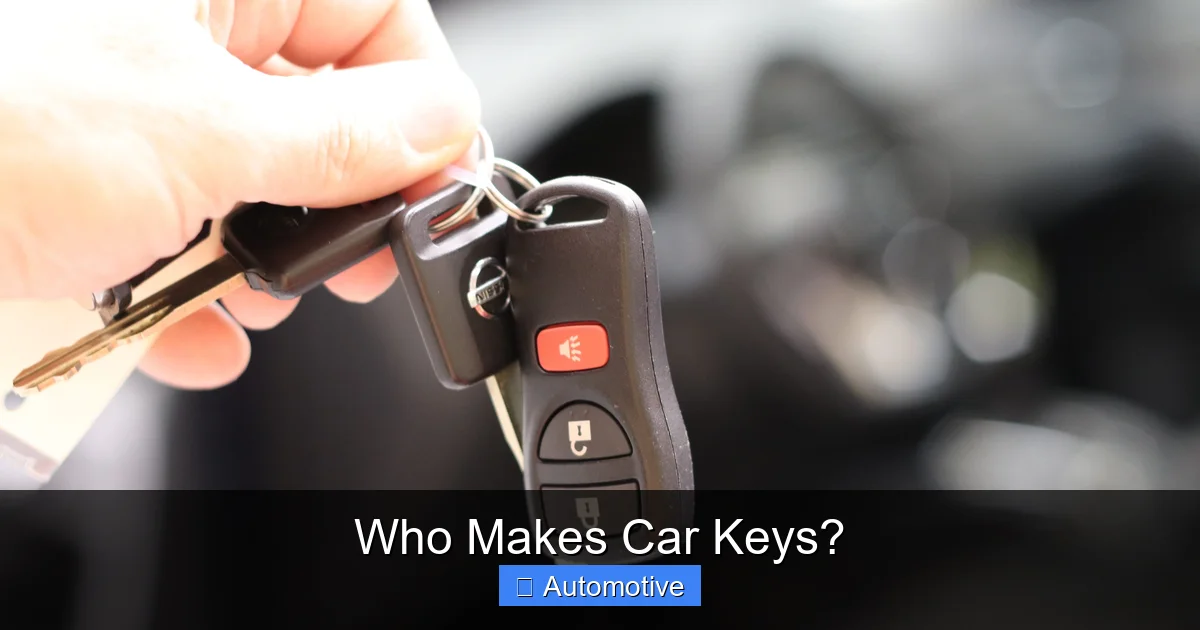 Who Makes Car Keys?