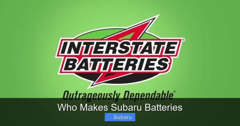 Who Makes Subaru Batteries