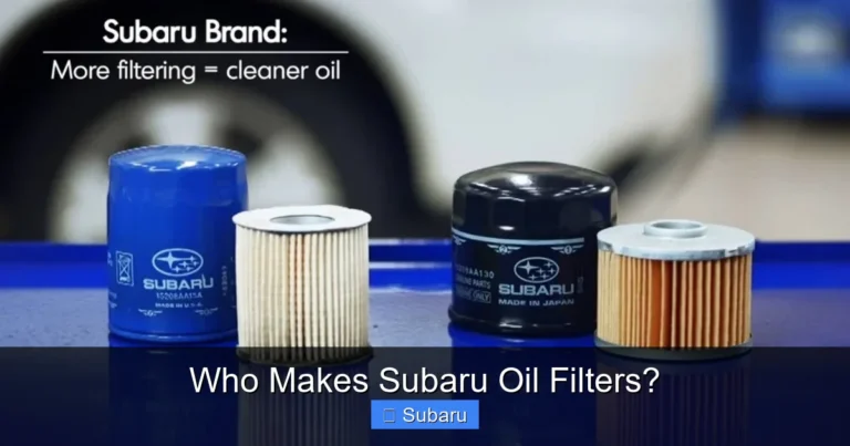 Who Makes Subaru Oil Filters?