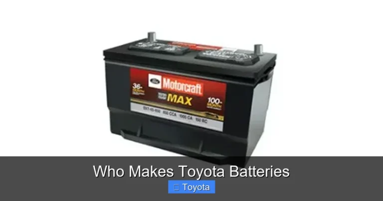 Who Makes Toyota Batteries
