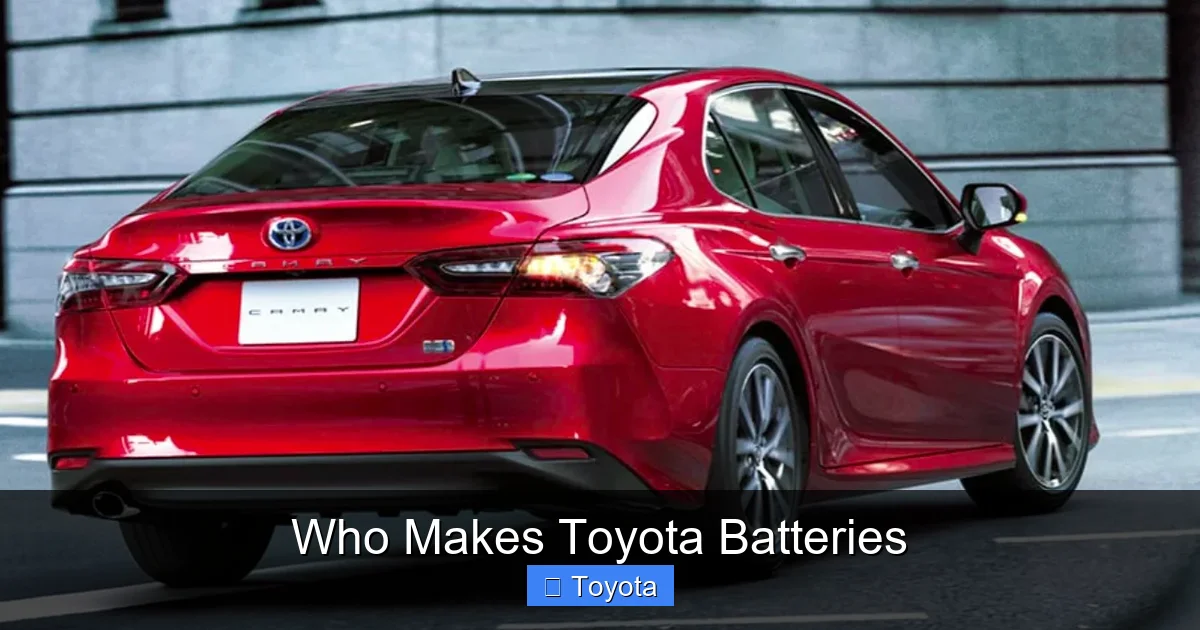 Who Makes Toyota Batteries