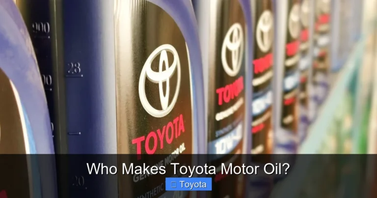 Who Makes Toyota Motor Oil?