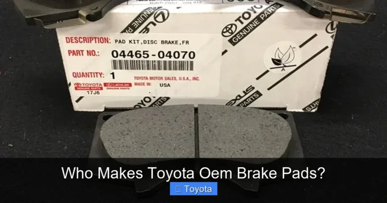 Who Makes Toyota Oem Brake Pads?
