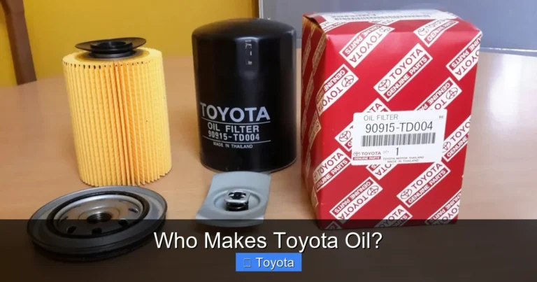 Who Makes Toyota Oil?