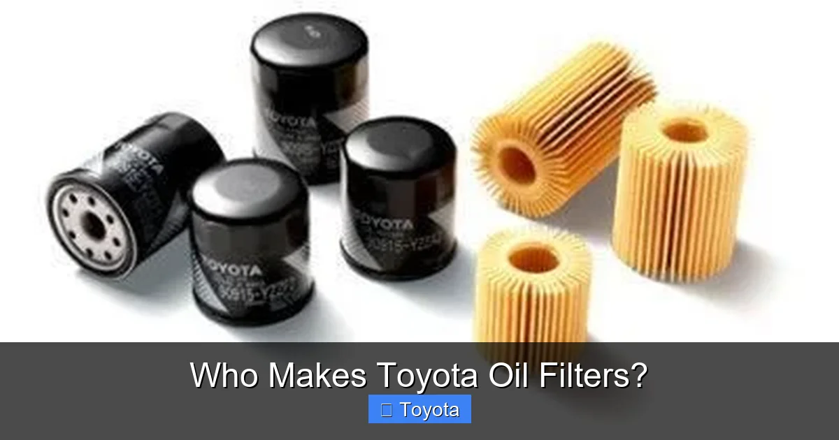 Who Makes Toyota Oil Filters?